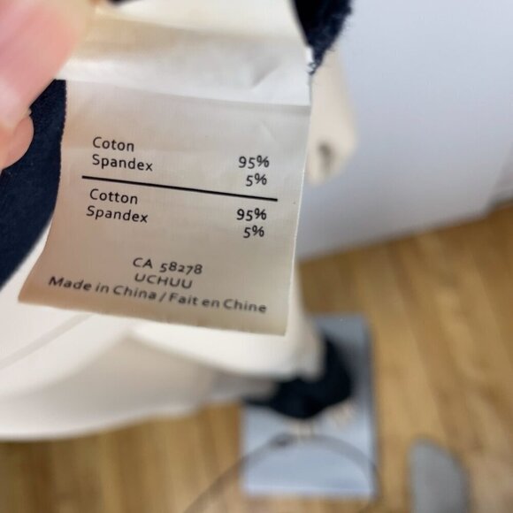 UCHUU Designer Hooded Cottonβ Elastic Waist Band Navy Blue Mini Dress Size L - Picture 5 of 9